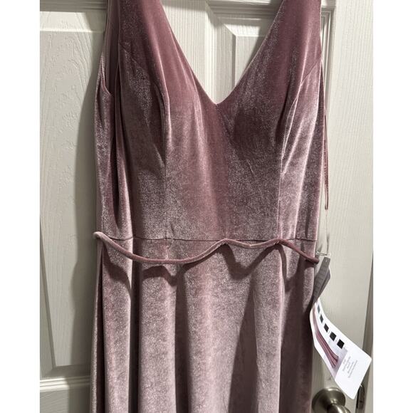 MORI LEE madeline gardner stretch velvet bridesmaid dress Prom Y2K *needs Repair - Picture 6 of 9